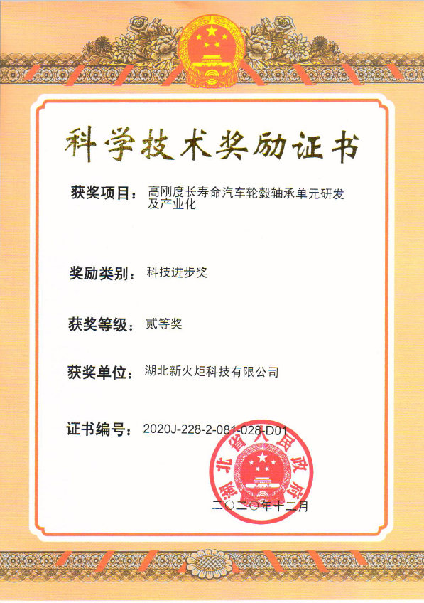 喜报！w66利来新火炬荣获2020年度“湖北省科技前进二等奖”_w66利来动态_w66利来集团