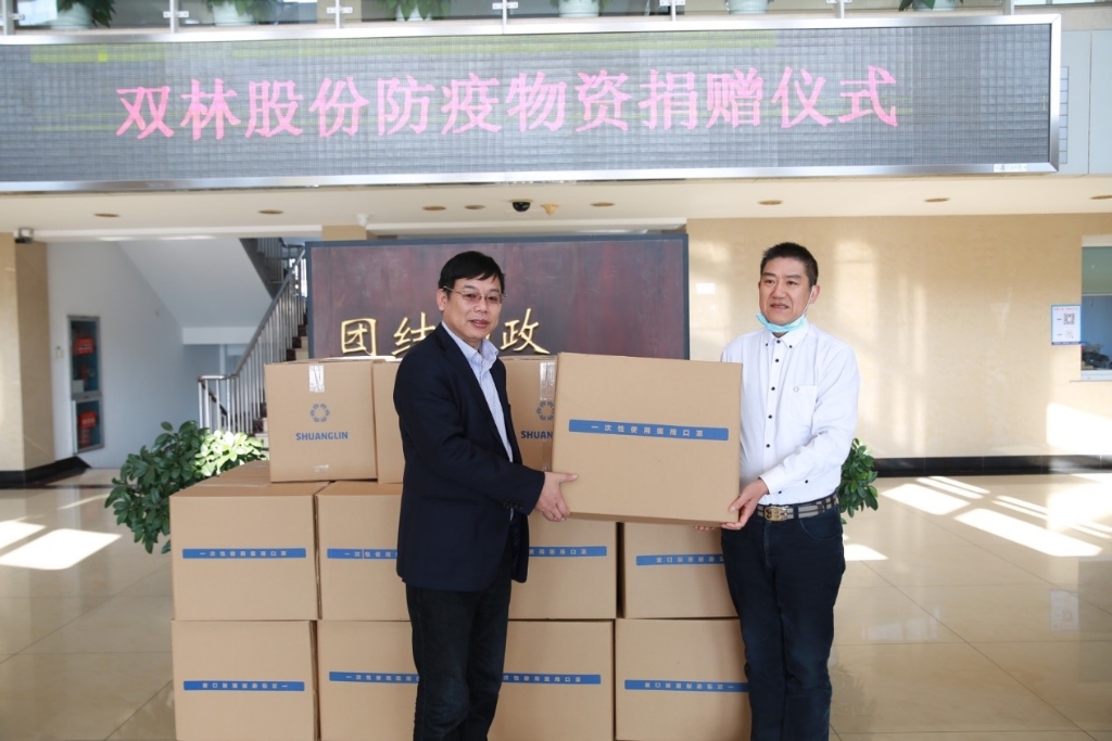 w66利来捐赠5万个口罩支援抗疫